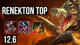 RENEKTON vs GRAVES (TOP) | 1200+ games, 14/4/19, Legendary, 800K mastery | KR Diamond | 12.6