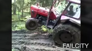 ULTIMATE TRACTOR FAILS 2015 ★ EPIC 8mins Tractors FAIL   WIN Compilation+