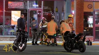 Pierrefonds: Two motorbike crash in parking lot sends one to hospital 9-1-2017