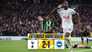 TOTTENHAM HOTSPUR 2-1 BRIGHTON // EXTENDED PREMIER LEAGUE HIGHLIGHTS