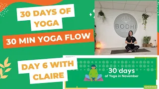 30 Minute Yoga Fow | Yoga for complete beginners | 30 Days of Yoga - DAY 6