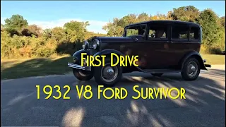First Drive of my Street Legal Survivor 1932 V8 Ford