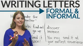 Writing Letters: formal & informal English