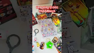 Unboxing $1000 FNAF Merch 😱 #fnaf #fivenightsatfreddys #fnafmemes