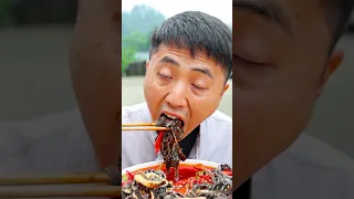 mukbang | Ermao challenged to eat spicy hairy belly, which shocked Songsong! | eating mukbang