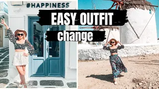 EASY OUTFIT CHANGE WHEN TRAVELING | SUMMER TRAVEL TIPS