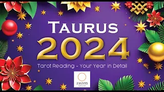 TAURUS 2024 Your year in detail. All aspects covered. #livetarotreading #zodiac #tarotcards