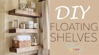 DIY Floating Shelves - How To Make Wood Floating Shelves