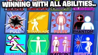 Winning a Game With EVERY ABILITY in Roblox Blade Ball