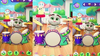 Drumming Superstars TALENT SHOW,Learn Drumming in My Talking Tom 2, (Grand Concert)Hank Gameplay .