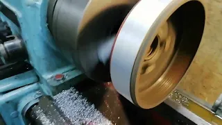 Изготовление поликлинового шкива под два ремня, из тормозного барабана ваз.