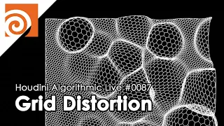 Houdini Algorithmic Live #087 - Grid Distortion