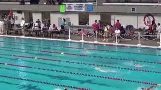 2014 Western Zones 11-12 Boys 200 Back Connor Wins heat - Short lived Zones record!