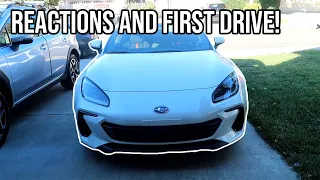 REACTING TO THE NEW 2022 BRZ IN PERSON (Hilarious Reactions)