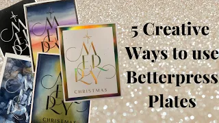 FIVE Creative uses for Betterpress Plates -Use 1 Betterpress plate in 5 different ways