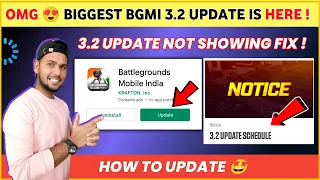 OMG 🔴 Bgmi New Update | Bgmi 3.2 Update Not Showing | Bgmi 3.2 Update Release Date