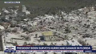 President Biden surveys hurricane damage in Florida | FOX 13 Seattle