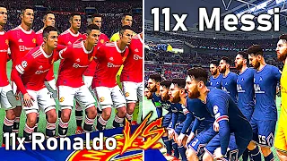 11 x RONALDO GEGEN 11 x MESSI !!! 🐐🆚🐐 FIFA 22 Karrieremodus Experiment