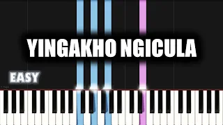 Dumi Mkokstad - Yingakho Ngicula | EASY PIANO TUTORIAL by SA Gospel Piano