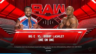 WWE 2K24 Big E Vs Bobby Lashley