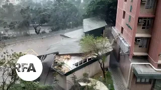 Hong Kong Suffers Floods and Damages From Typhoon Mangkhut | Radio Free Asia (RFA)