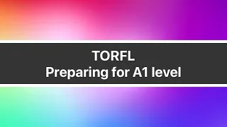 Russian Level Test 3. TORFL: Preparing for Elementary (A1) level | Grammar and Vocabulary