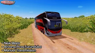 New Map Update! World Bus Driving Simulator  Manual Transmission Gameplay