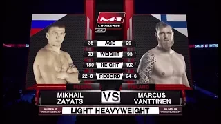 Mikhail Zayats vs Marcus Vanttinen, M-1 Challenge 82
