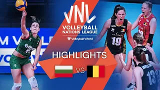 🇧🇬 BUL vs. 🇧🇪 BEL - Highlights Week 2 | Women's VNL 2022