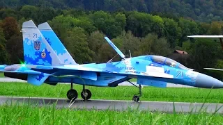 RUSSIAN SU-27UB RC TURBINE SCALE JET IN ACTION AWESOME MANEUVERABILITY