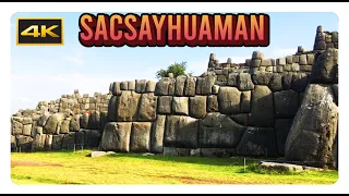 'SACSAYHUAMAN' Cusco 4K Impressive Stone Walls of the Inca Fort in Cusco, Peru