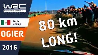 OGIER onboard Rally Mexico 2016 LONGEST WRC STAGE IN 30 YEARS - 80km LONG!