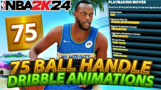 Best Build Dribble Moves in NBA 2K24 for 75 Ball Handle Rating Builds