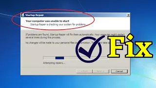 How to Fix Startup Repair Error on Windows 7