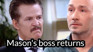 GH Shocking Spoilers Mason's boss is a big organization, Cyrus is an employee of Lorenzo