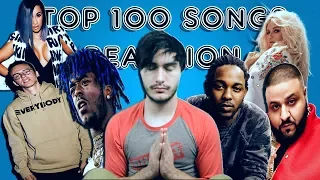 Top 100 Songs of 2017 - REACTION