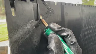 I tried Welding plastic with a zip tie!