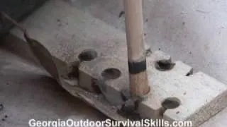 Hand Drill Friction Fire