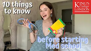 BEFORE YOU START MEDICAL SCHOOL | Everything you need to know before you start!