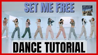 TWICE - "SET ME FREE" Dance Practice Mirrored Tutorial (SLOWED)