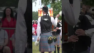 City of Inverness Pipe Band take 3rd place in Grade 3 competition during 2023 Aberdeen Games #shorts
