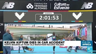 Record-breaking Kenyan marathon runner Kelvin Kiptum dies in car crash aged 24 • FRANCE 24 English