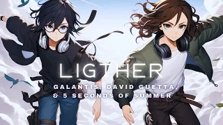 Galantis, David Guetta, & 5 Seconds of Summer - Lighter (Michael & Leonet Remix) Lyric Video