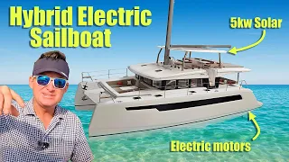 New Hybrid Electric Sailboat - Island Spirit 525e