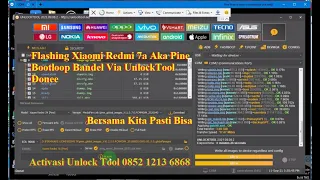 Flashing Xiaomi Redmi 7a Aka Pine Bootloop Bandel Via UnlockTool