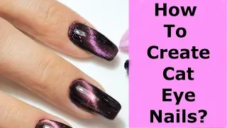 NaiL SUNNY: How To Create Cat Eye Nails?КАК ДЕЛАТЬ КОШАЧИЙ ГЛАЗ НА НОГТЯХ