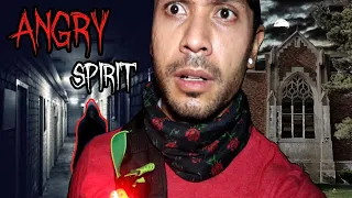 Confronting Angry SPIRIT in Abandoned Monastery - The Haunted Holy Cross Abbey (REALLY CREEPY)