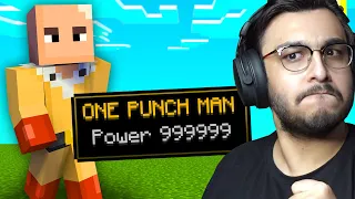 MINECRAFT BUT I AM ONE PUNCH MAN | RAWKNEE