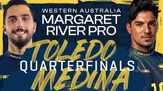 Filipe Toledo vs Gabriel Medina | Western Australia Margaret River Pro - Quarterfinals Heat Replay