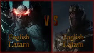 voice comparison|Darkseid vs Thanos (English and Latam)